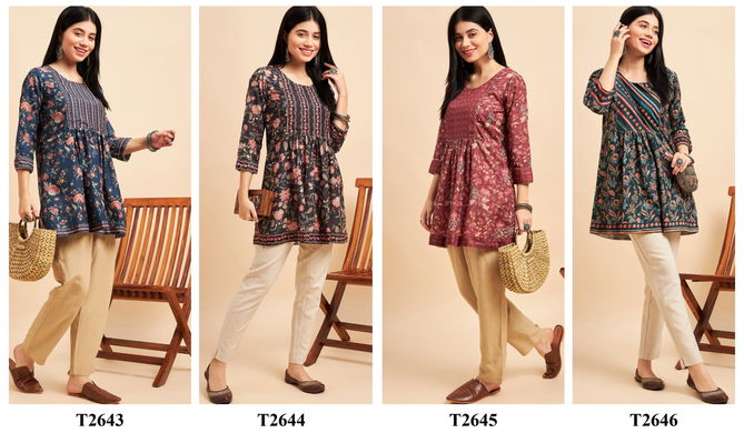 Zeny Vol 10 Printed Western Ladies Top Catalog